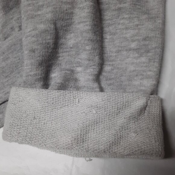 Disney Bambi Artist Sketch Gray Sweatshirt Glitter Print Rolled Sleeve Size XS - Picture 14 of 14